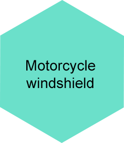 Motorcycle windshield